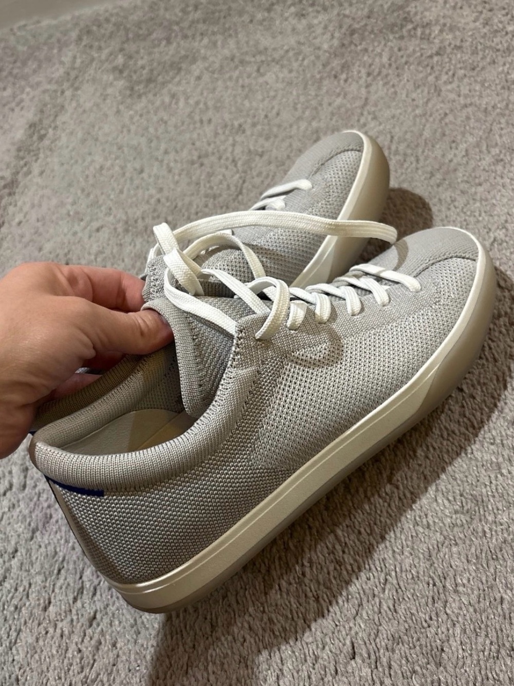 Rothy’s Lace Up Sneakers - vintage grey